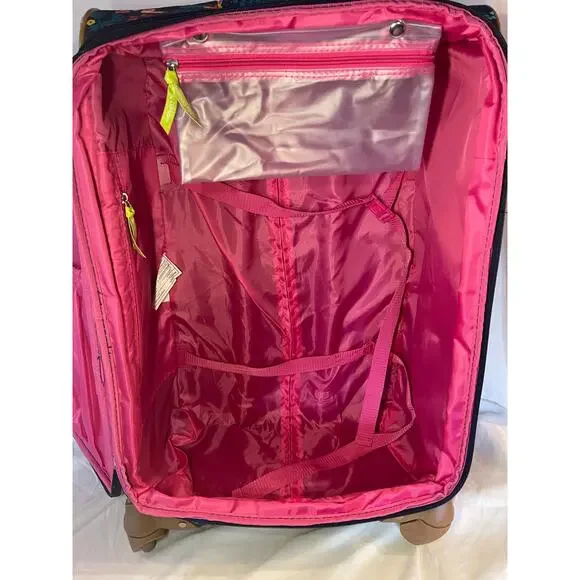 Lily Bloom Luggage 24" Expandable Sloth To Me Navy - Picture 10 of 11